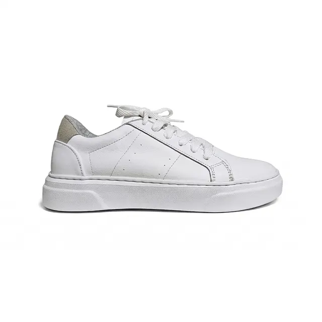 Zapatilla cuero blanco Gluck